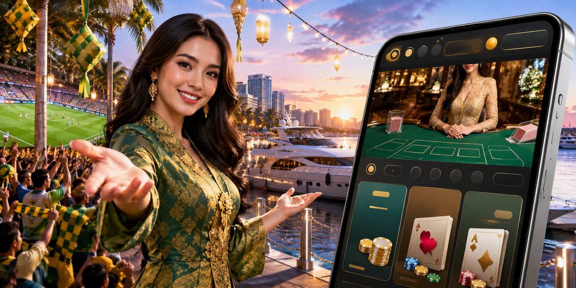 Suasana permainan kasino dan baccarat di Kuantan sempena Hari Raya